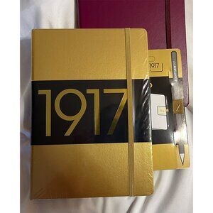Leuchtturm1917 A5 Hardcover Notebook Duo | Gold Special Edition + Port Red